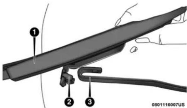 Diagram showing a mechanical assembly with numbered components, likely illustrating a turning or mounting process.