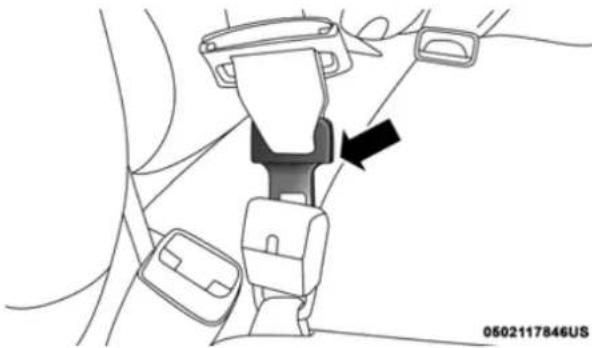 RAM Chassis Cab (2019) - First Row Center Seat Belt Operating Instructions (Regular Cab Only) - 1