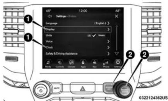 68° 12:00 68° Settings > Windows Language (English) Display Units Menu Voice Clock Safety & Driving Assistance Media Controls Climate Assist New Phone Settings 0322124362US
