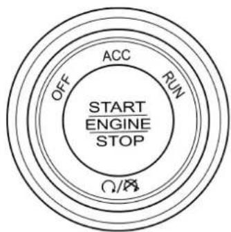 OFF ACC RUN START ENGINE STOP O/O