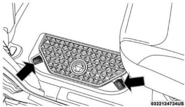 RAM Chassis Cab (2019) - Second Row In-Floor Storage Bin — If Equipped - 3