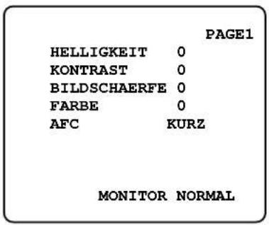 PANASONIC WV-CM1780 - ■ Bildschirmeinstellung - 1