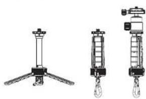 Sirui TableTop 3T-35K - 3.Bail head and center column operation - 6