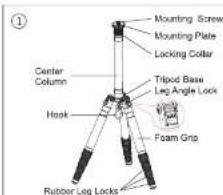 Sirui UltraLight T-005X - T-0X Series Tripod Data Chart - 3