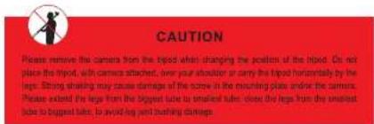 Sirui UltraLight T-005X - Attention: - 1