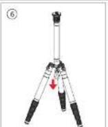 Sirui UltraLight T-005X - T-0X Series Tripod Data Chart - 8