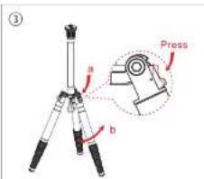Sirui UltraLight T-005X - T-0X Series Tripod Data Chart - 5