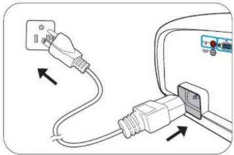 BENQ TK800M - Starting up the projector - 1