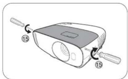 Diagram of a device with labeled parts and numbered callouts indicating '15' on the handle.