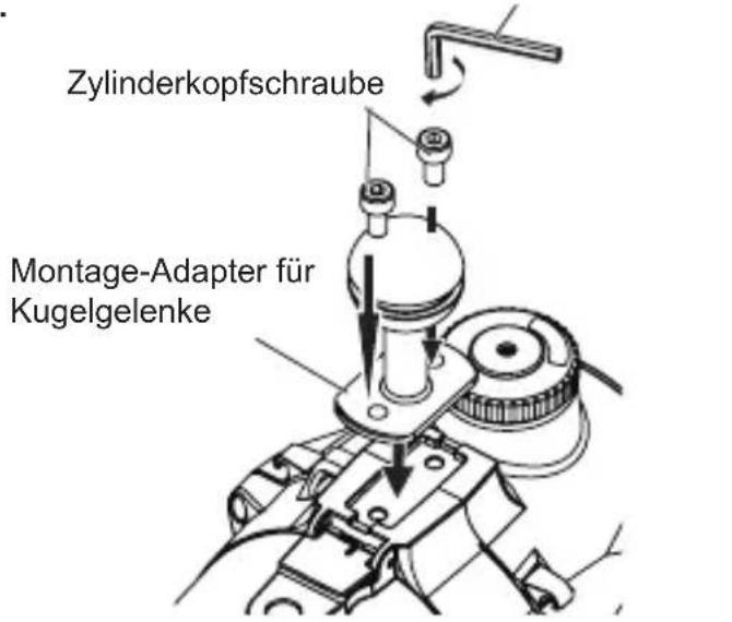 SEA&SEA YS-D2 - Befestigen des Montage-Adapters für Kugelgelenke. - 1