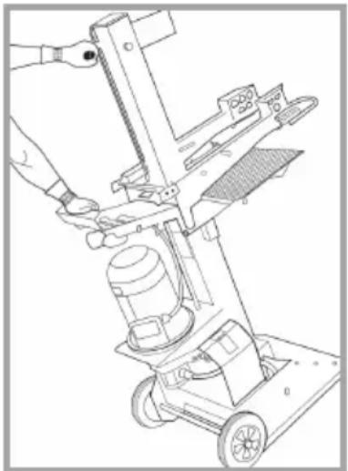 BGU HS 90-3 - Ziehen Sie bei elektrisch angetriebenen Maschinen vor jeder Ortsveränderung den Netzstecker. - 1
