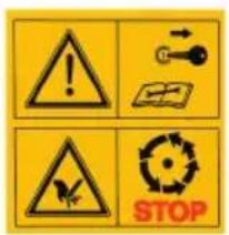 BGU HS 90-3 - WARN- UND SICHERHEITSAUFKLEBER - 1