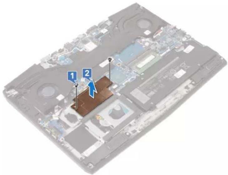 ALIENWARE M15 - Procedure to remove M.2 2230 solid-state drive - 5