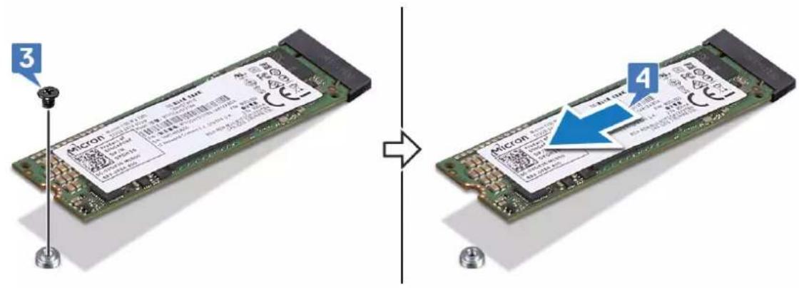 ALIENWARE M15 - Procedure to remove M.2 2280 solid-state drive - 2
