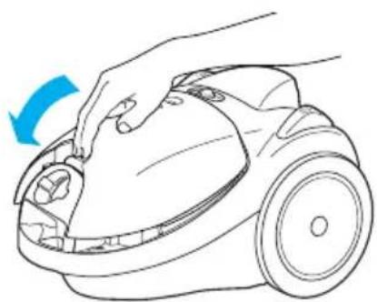 PANASONIC MC-E761 - D-1) Как да смените торбичката за прах How to replace the dust bag - 4