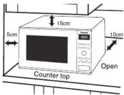 PANASONIC NN-SD261 - Placement of your oven - 1