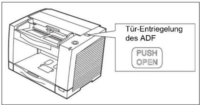 Tür-Entriegelung des ADF PUSH OPEN