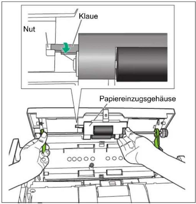 Klaue Nut Papiereinzugsgehäuse