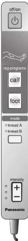 PANASONIC EP30102 - Drücken Sie zum den Betrieb während der Massage zu beenden. - 1