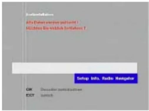 NetworkConfiguration Alfa Dohne internet provider 1 Müchinen Sie währlich (Müchinen T) Setup Info. Radio Navigator OK Disaster network EST switch