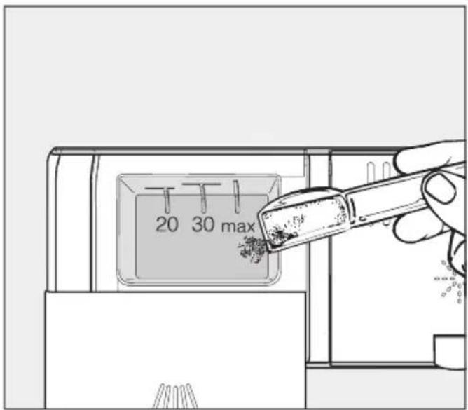 MIELE G 17150-60 Vi - Reiniger dosieren - 2