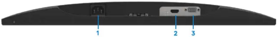 DELL S Series SE2219H - Identifying features and controls - 6