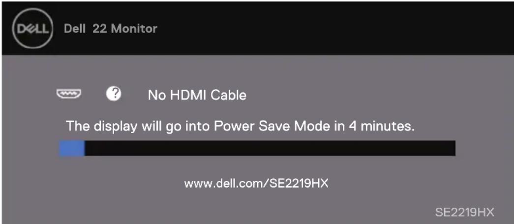 DELL S Series SE2219H - Self-test - 2