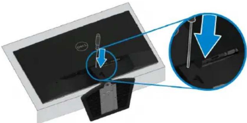 DELL S Series SE2219H - Removing the stand - 3