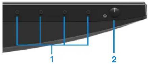 DELL S Series SE2219H - Identifying features and controls - 2