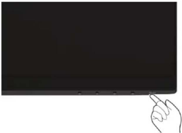 DELL S Series SE2219H - Turning on the monitor - 1