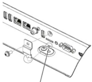 NEC MultiSync P554 MG - Anbauen der Abdeckung für den Steckplatz der microSD-Karte - 1