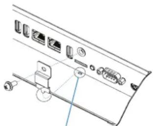 NEC MultiSync P754Q - Anbauen der Abdeckung für den Steckplatz der microSD-Karte - 1