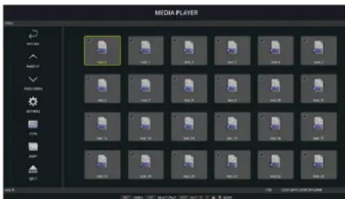 NEC MultiSync P754Q - Bildschirm der Dateianzeige - 1