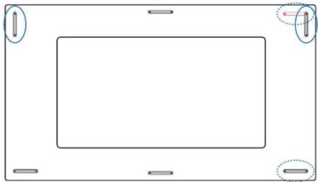 NEC MultiSync C751Q - Handles for safety wire - 2