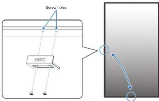 NEC MultiSync C751Q - Changing NEC logo ornament position - 1