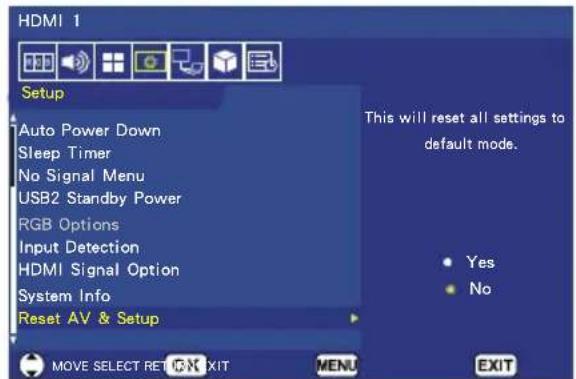 NEC E series E557Q - Setup Menu - 2