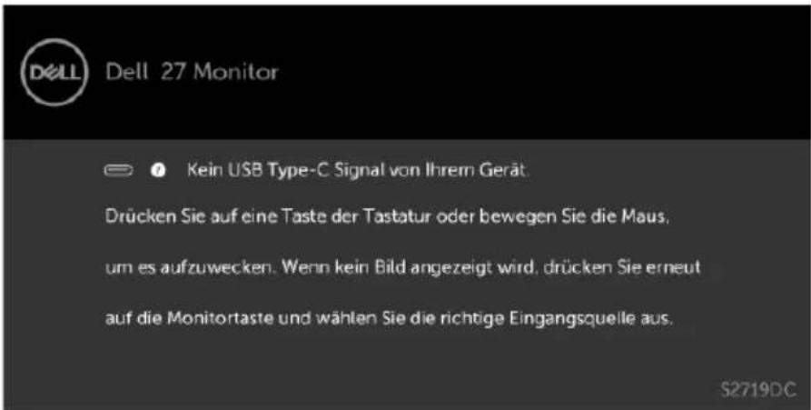 DELL S Series S2719DC - OSD-Warnmeldungen - 6
