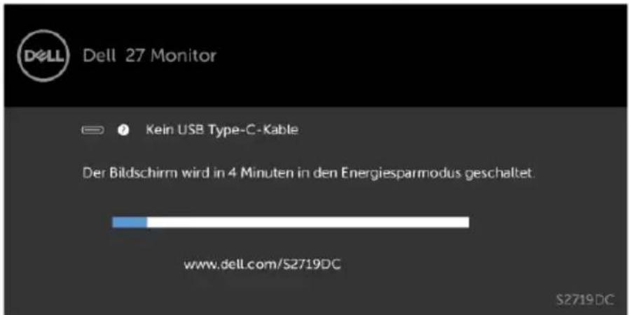 DELL S Series S2719DC - OSD-Warnmeldungen - 11