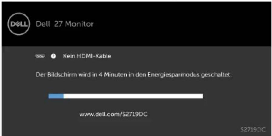 DELL S Series S2719DC - OSD-Warnmeldungen - 12