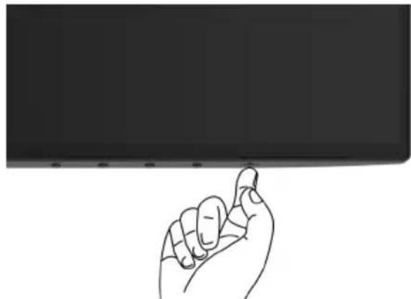 DELL S Series S2719DC - Einschalten des Monitors - 1