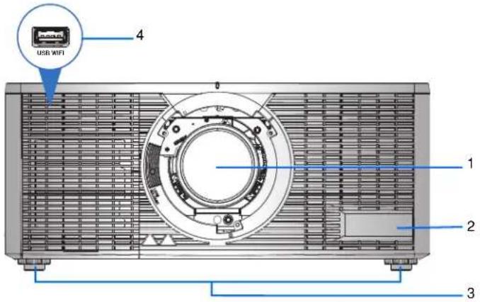 Christie 4K10-HS - Front view - 1