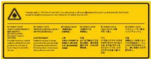 Christie 4K10-HS - Laser labels - 2