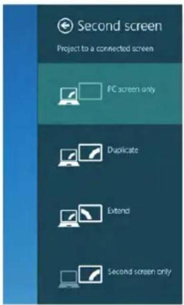 DELL E Series E1916H - Methode 1: Mit der Tastenkombination „Win+P“ - 1