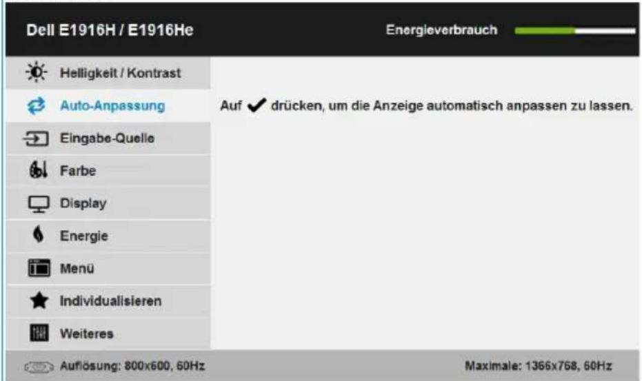 DELL E Series E1916H - Auto- Anpassung - 1