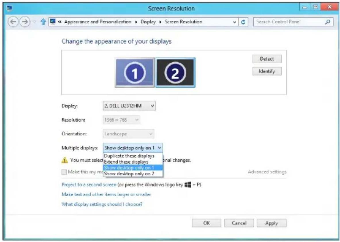 DELL E Series E1916H - Unter Windows® 8 oder Windows® 8.1 - 1