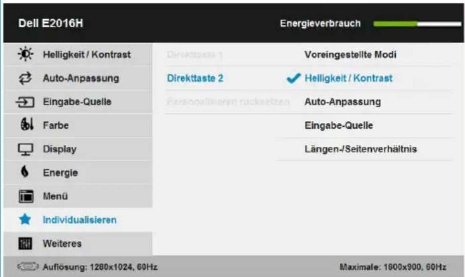 DELL E Series E1916H - Direkttaste 2 Sie - 3