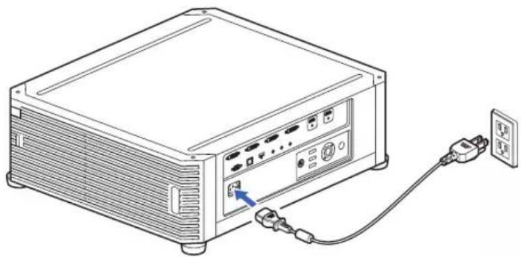 CANON XEED 4K500ST - Plugging the Projector In - 1