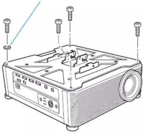 CANON XEED 4K500ST - Attach the Joint fitting to the Ceiling-mount bracket - 1