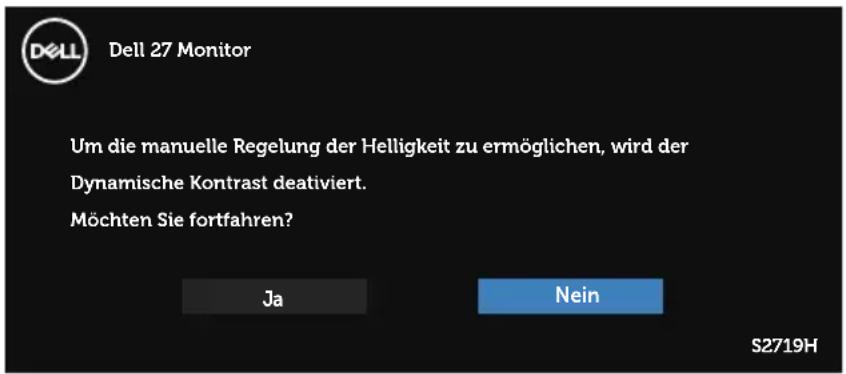 DELL S2719H - OSD-Warnmeldungen - 2