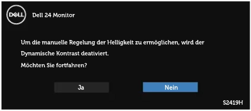 DELL S2719H - OSD-Warnmeldungen - 1